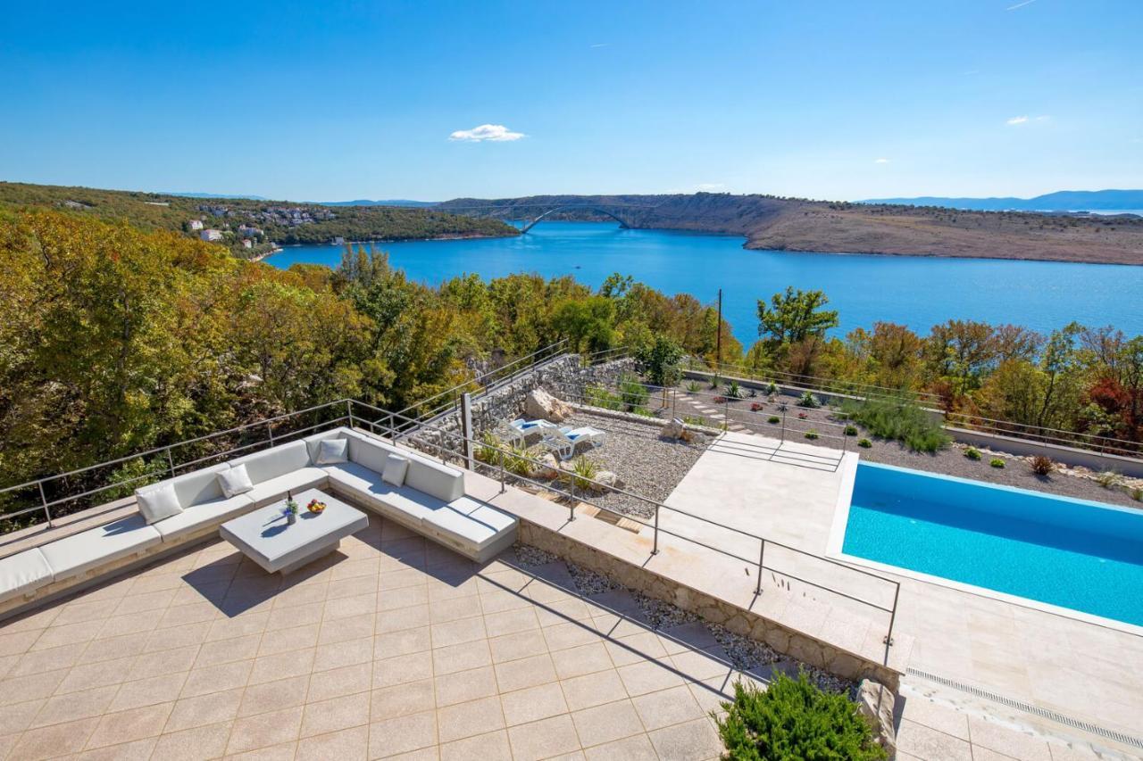 Luxury Villa Ostro With Pool & Krk Bridge View Kraljevica Luaran gambar