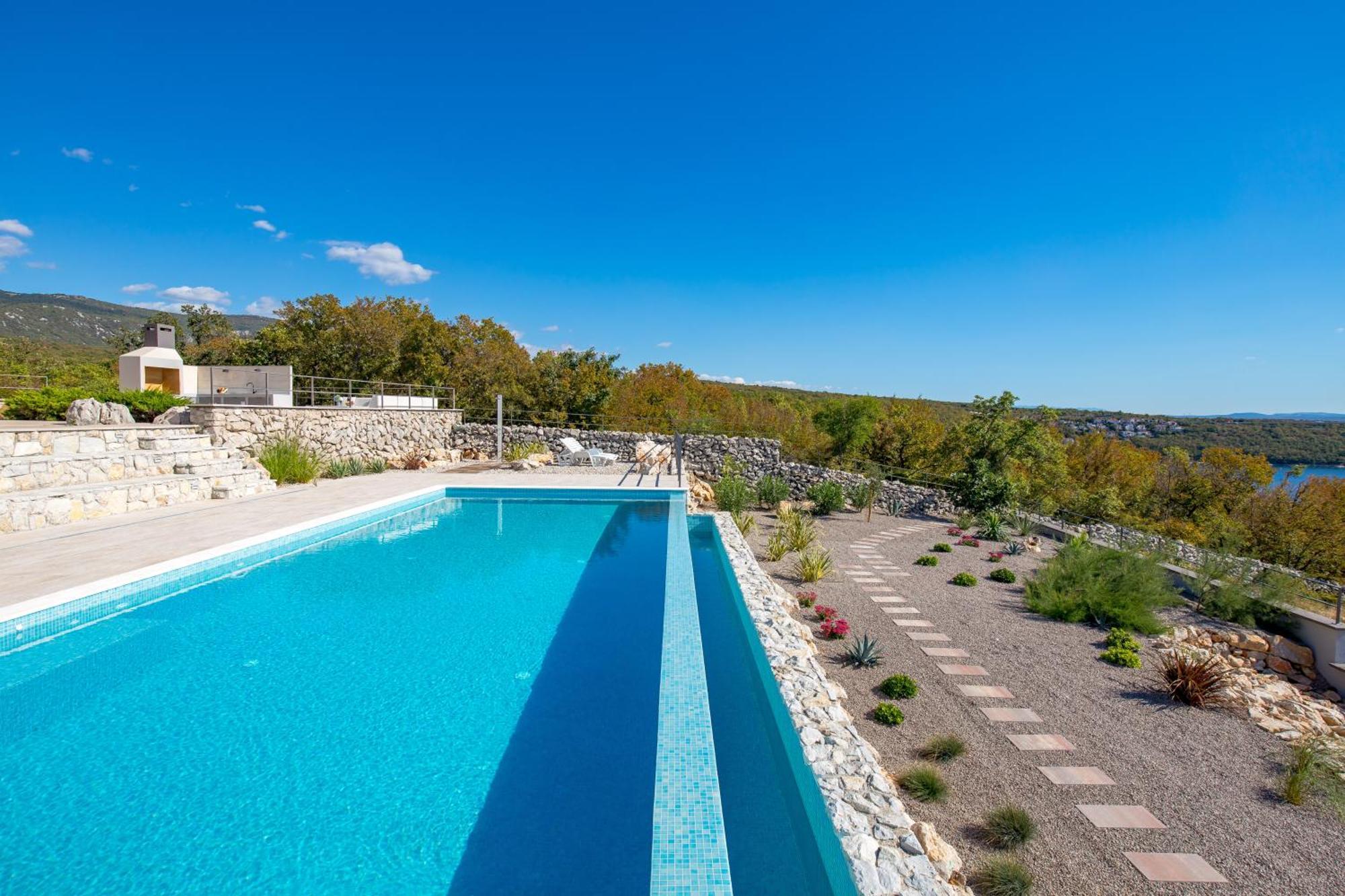 Luxury Villa Ostro With Pool & Krk Bridge View Kraljevica Luaran gambar