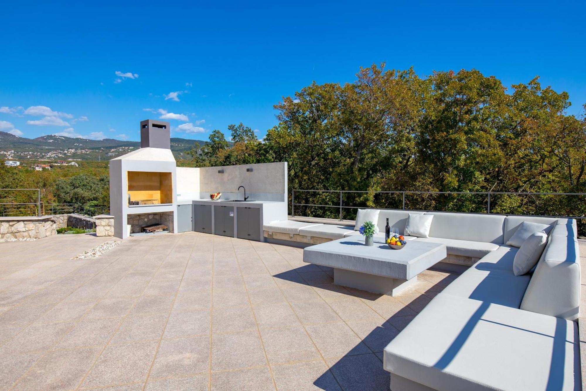 Luxury Villa Ostro With Pool & Krk Bridge View Kraljevica Luaran gambar