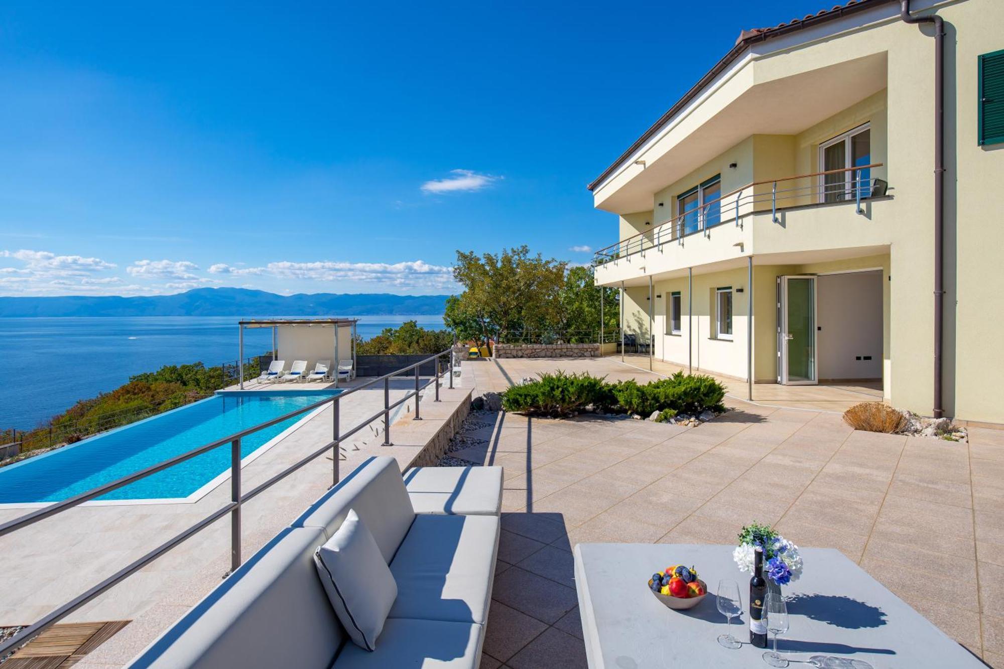 Luxury Villa Ostro With Pool & Krk Bridge View Kraljevica Luaran gambar