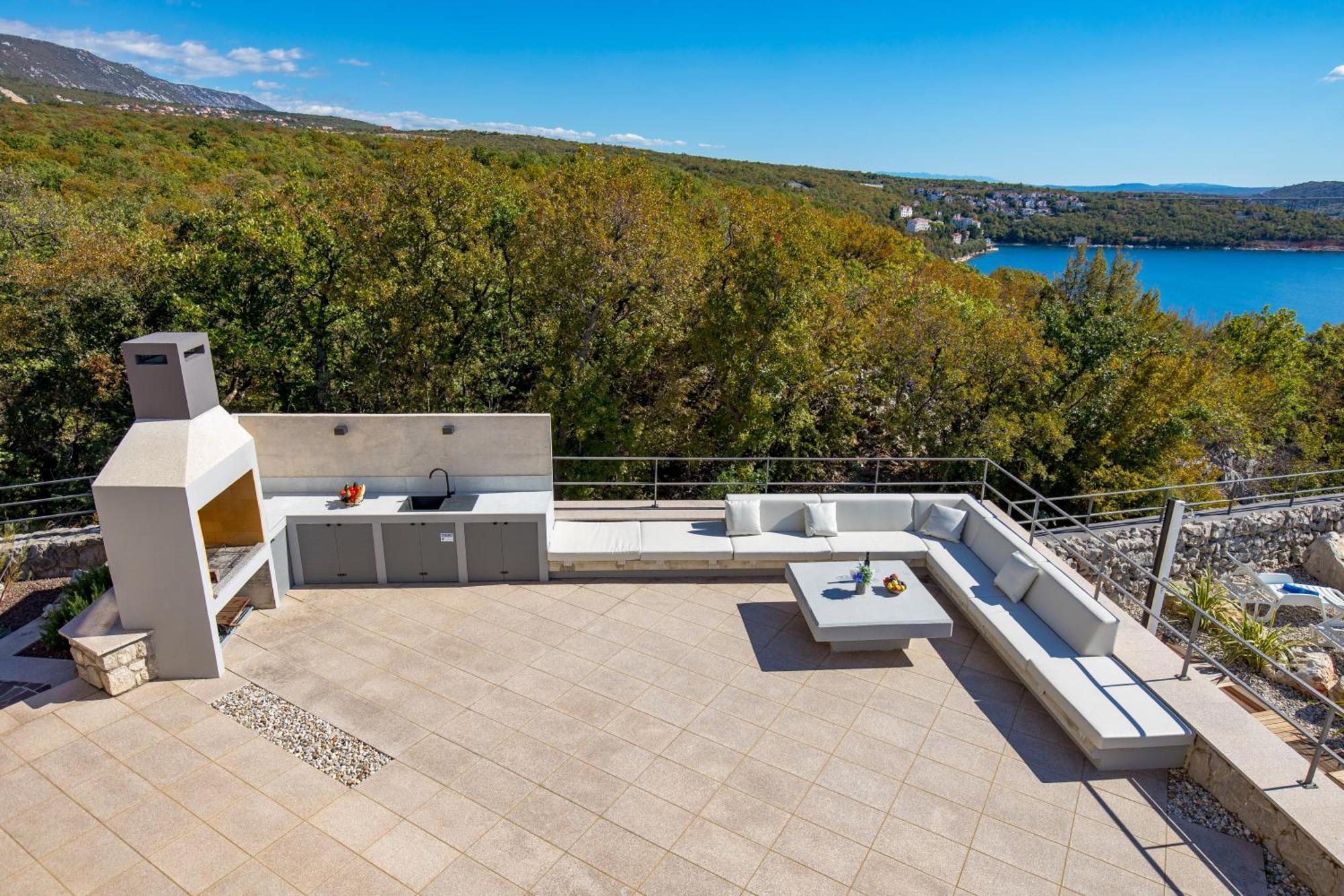 Luxury Villa Ostro With Pool & Krk Bridge View Kraljevica Luaran gambar