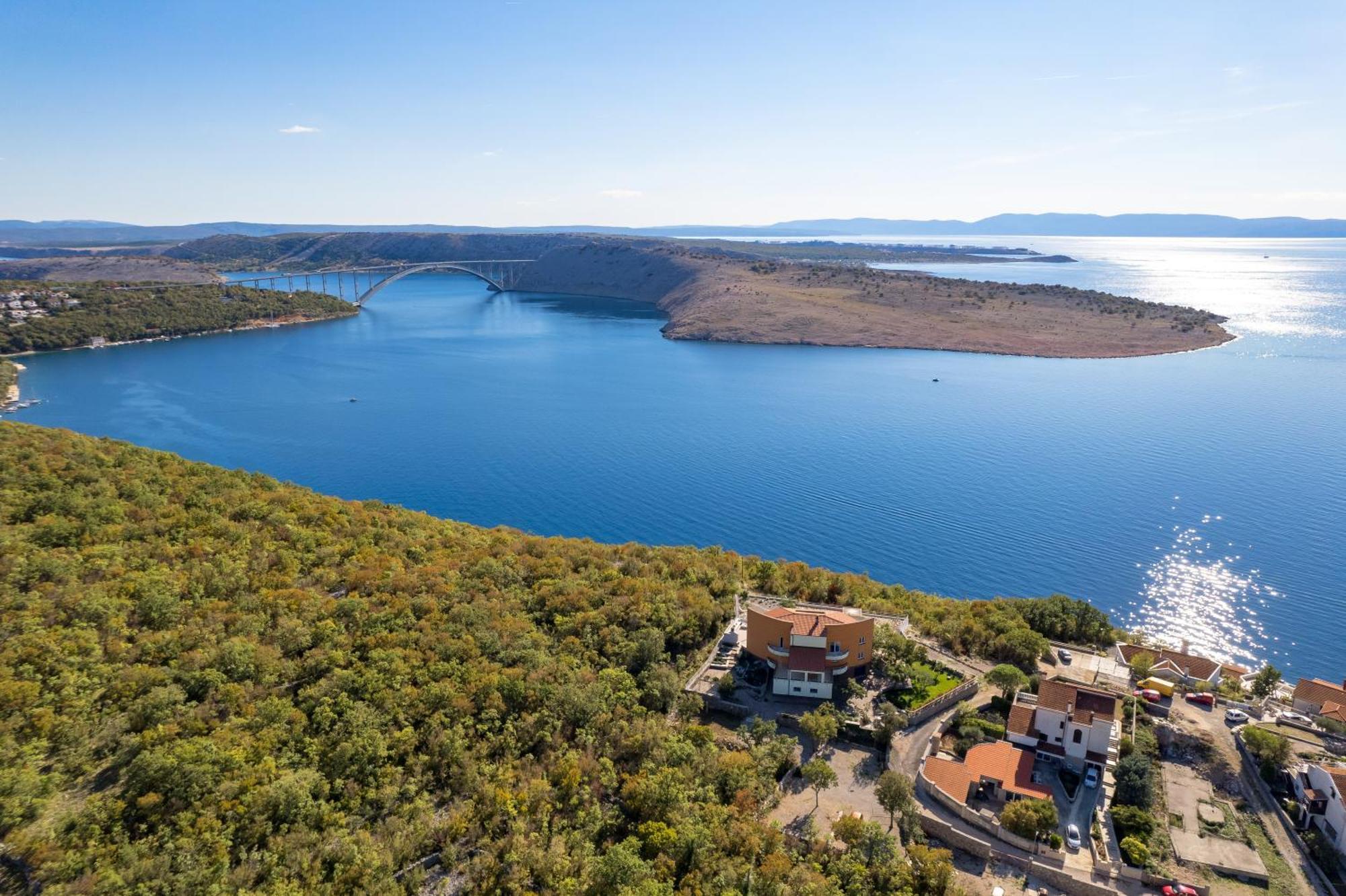 Luxury Villa Ostro With Pool & Krk Bridge View Kraljevica Luaran gambar