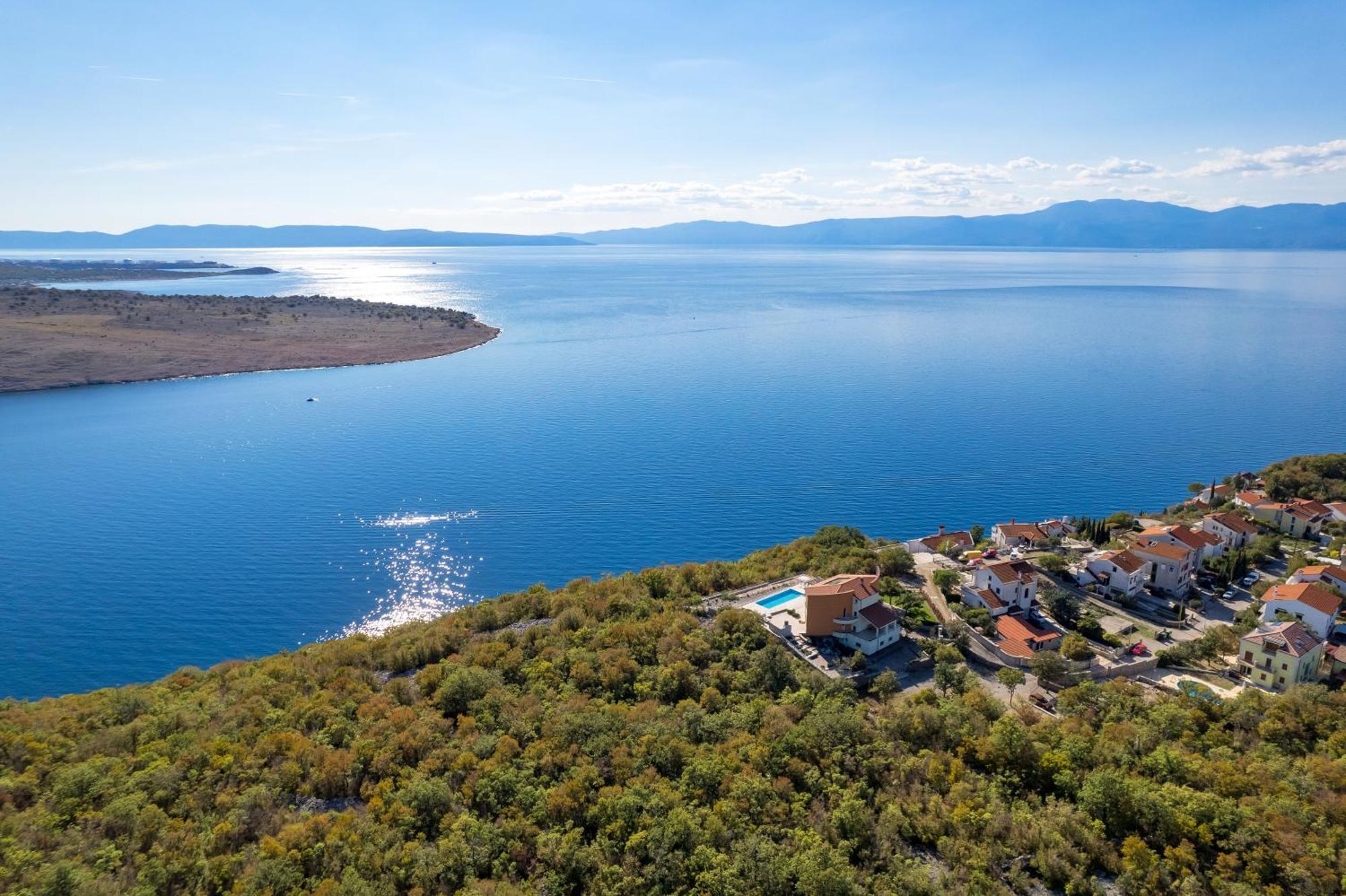 Luxury Villa Ostro With Pool & Krk Bridge View Kraljevica Luaran gambar