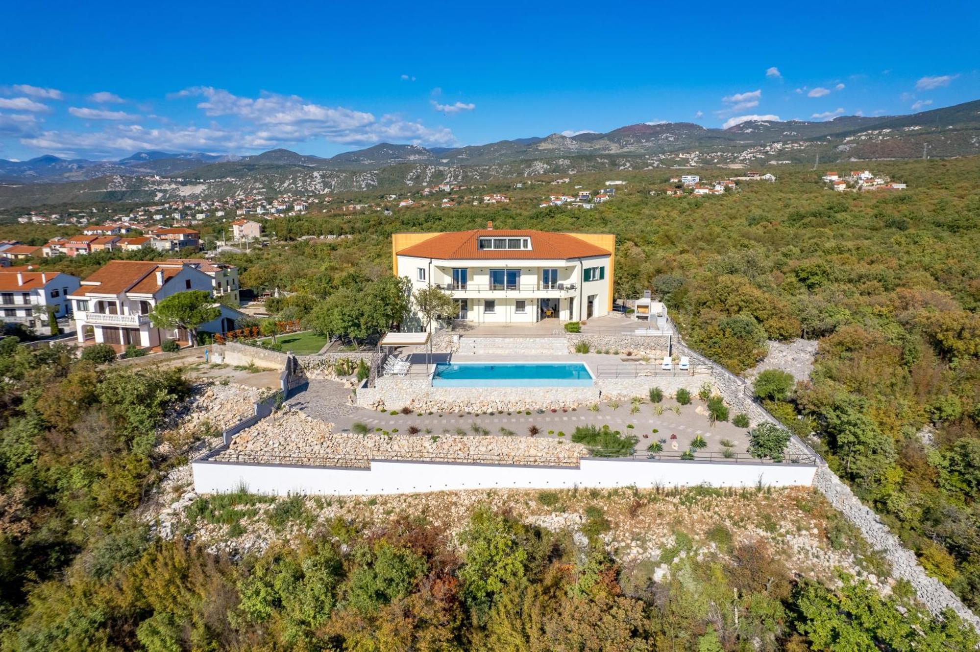 Luxury Villa Ostro With Pool & Krk Bridge View Kraljevica Luaran gambar